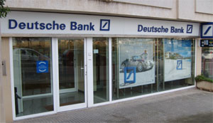 A Branch of the Deutsche Bank on Mallorca